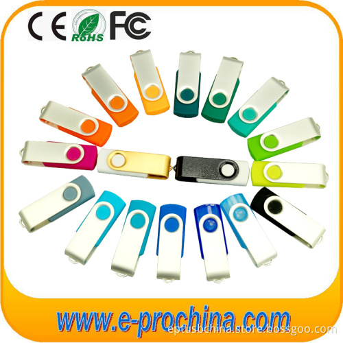 Cheapest Plastic USB with Metal Clip Swivel USB Flash Drive